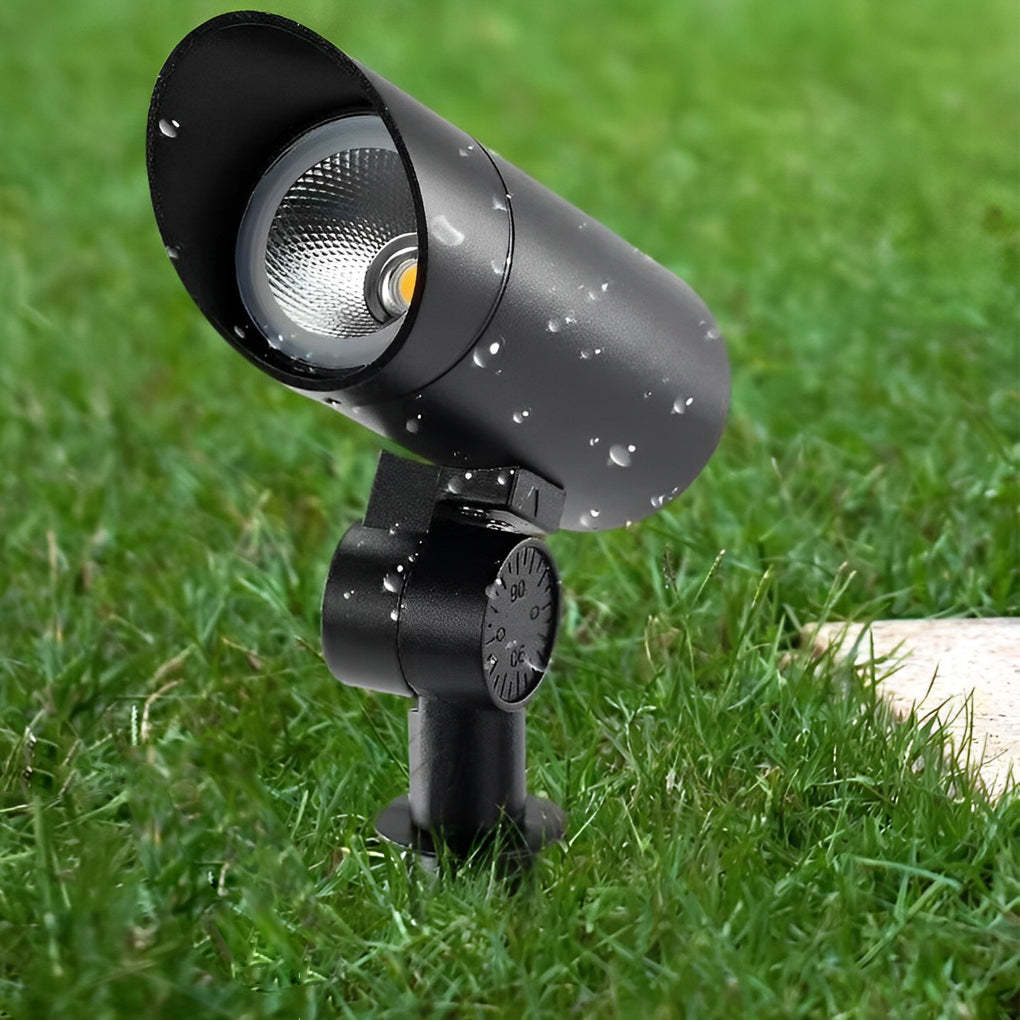 Waterproof Black Modern LED Spotlights Outdoor Spot Lights Lawn Lamp-Lighom