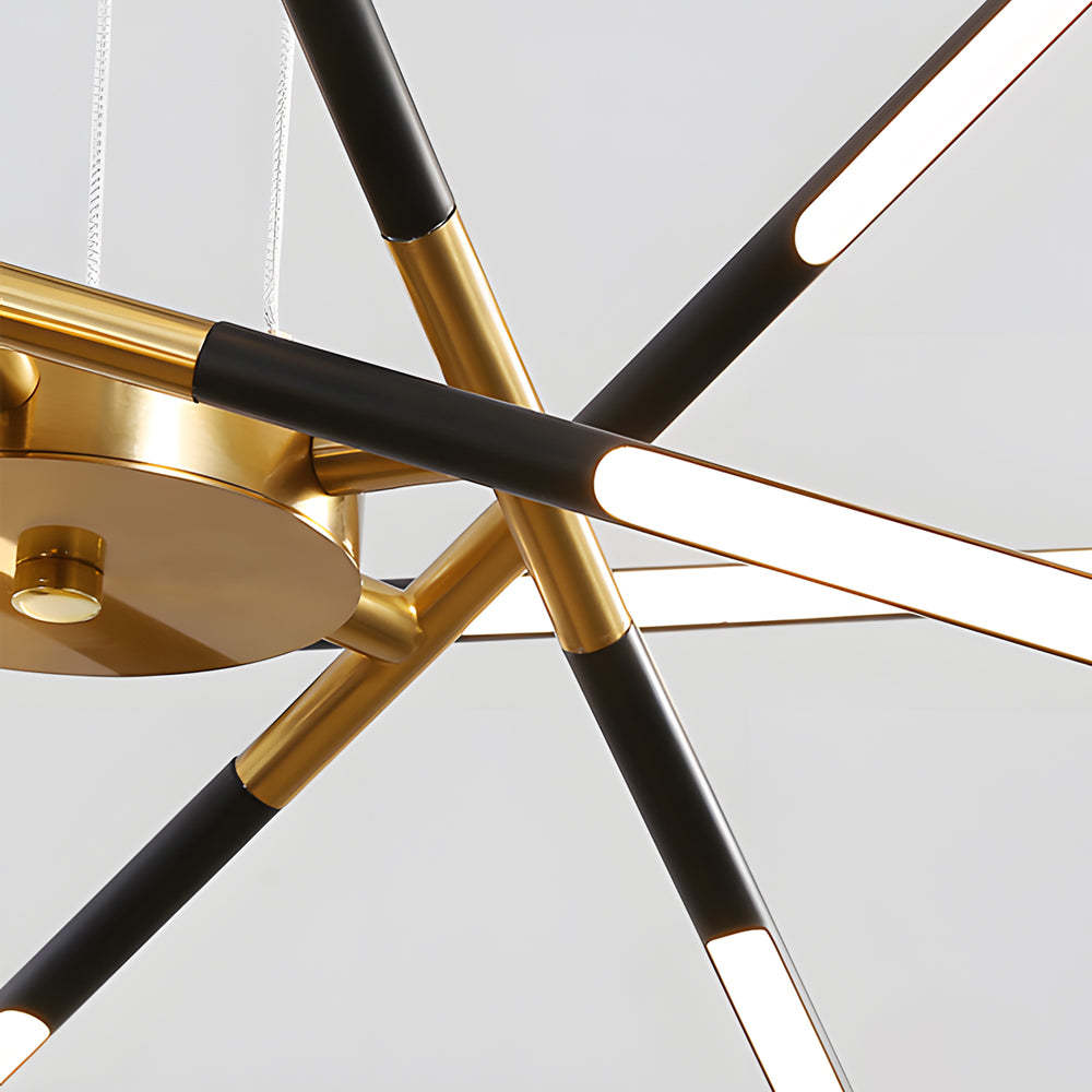 Modern Stepless Dimming Long Strip Sputnik