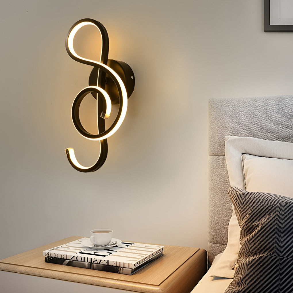 Musical Note LED Modern Wall Sconce