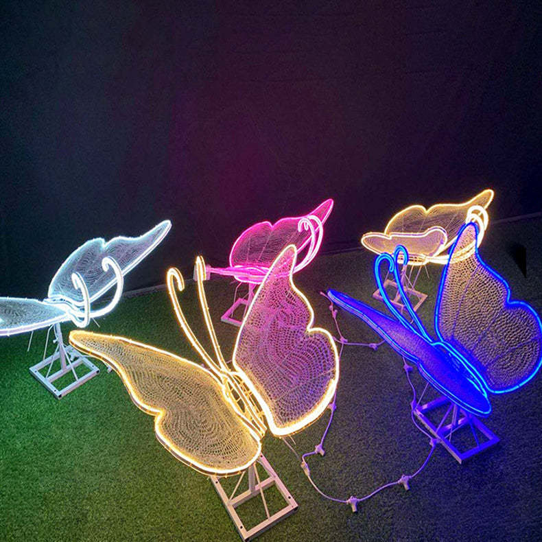 Modern Art Deco Butterfly LED Outdoor Landscape Light