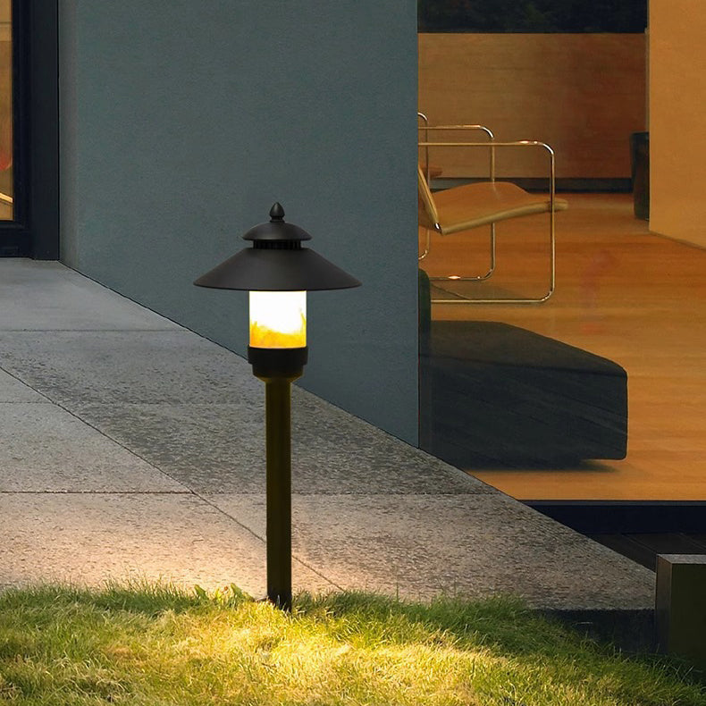 Lighom minimalist umbrella black landscape lighting in marble — 220V-240V (UK/AU