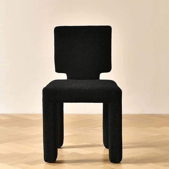 Minimalist Iron Velvet Armchair