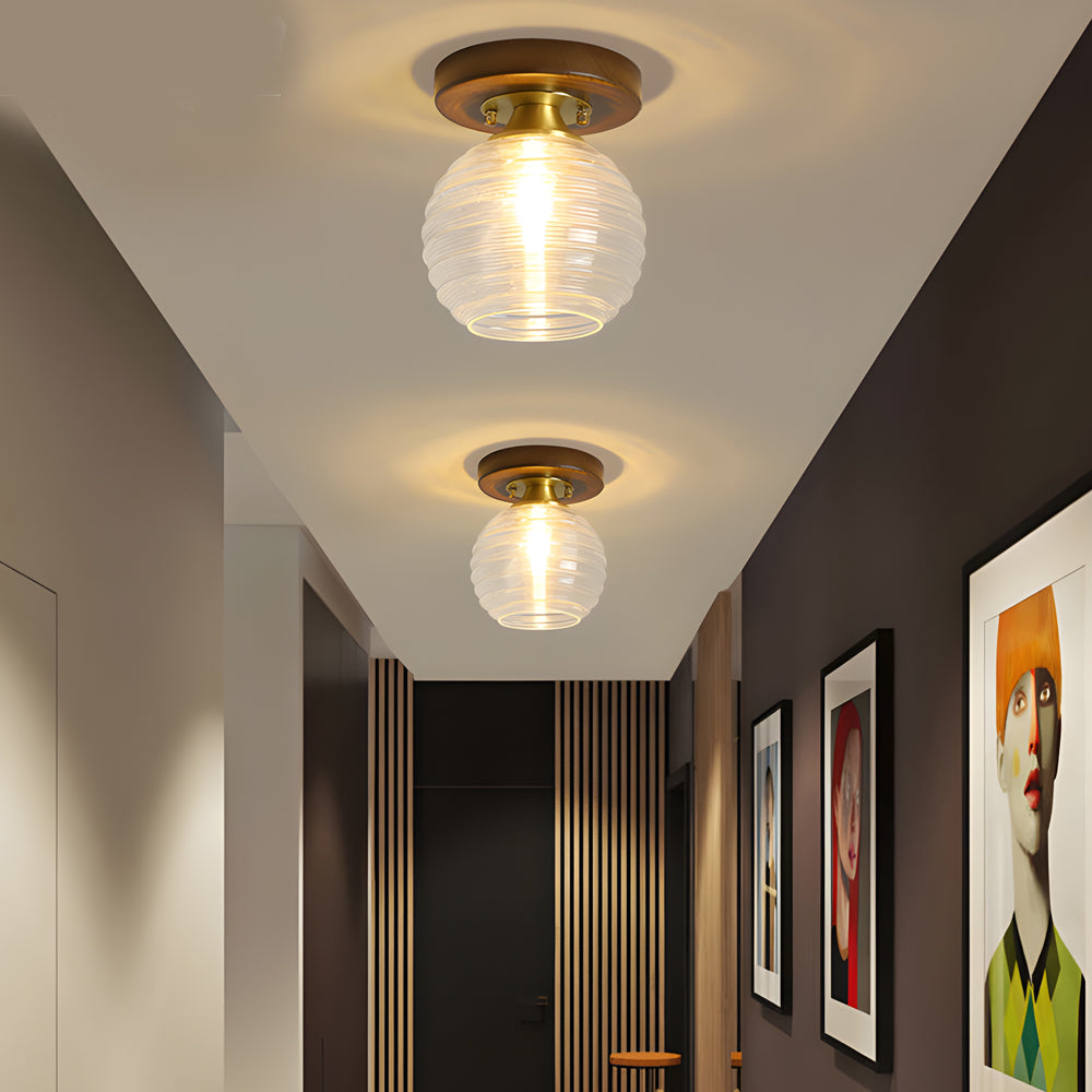 Square Iron Frame American Country Ceiling Light - 01B