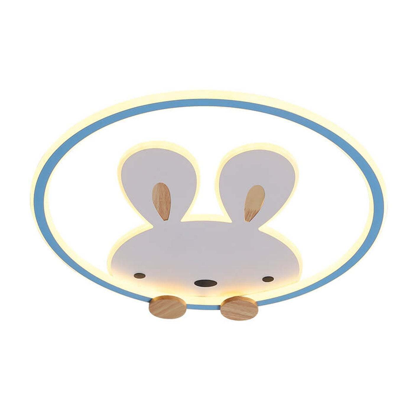 Modern Cartoon Rabbit LED Flush Mount Light
