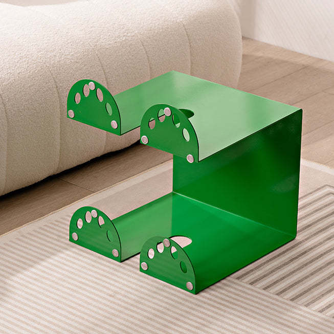 Scandinavian Iron Square End Table