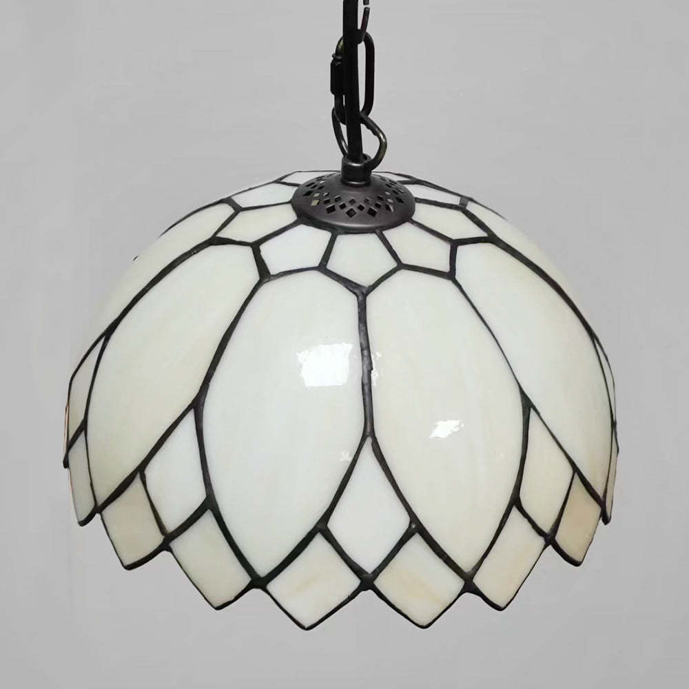 Tiffany European Milk White Glass Dome Pendant Light