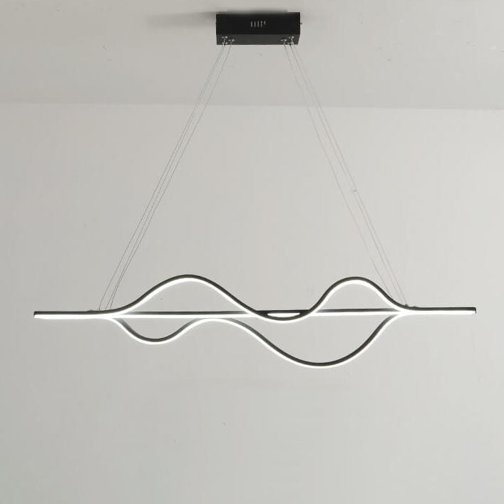 Minimalist Lines LED Island Chandelier
