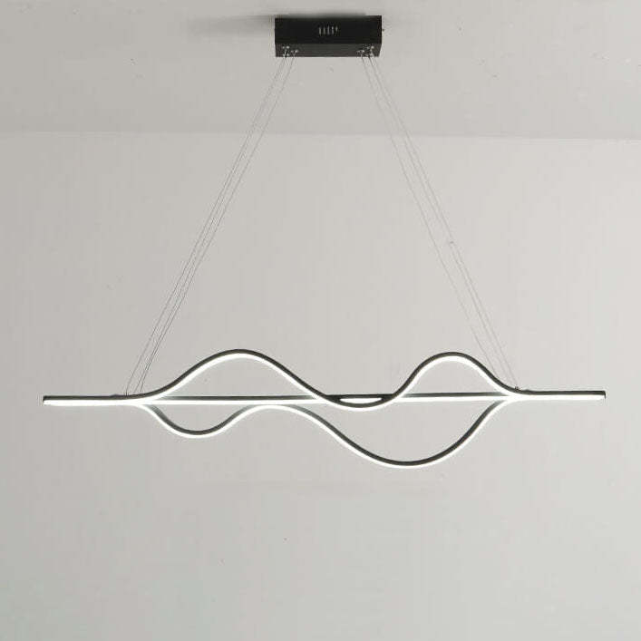 Minimalist Lines LED Island Chandelier