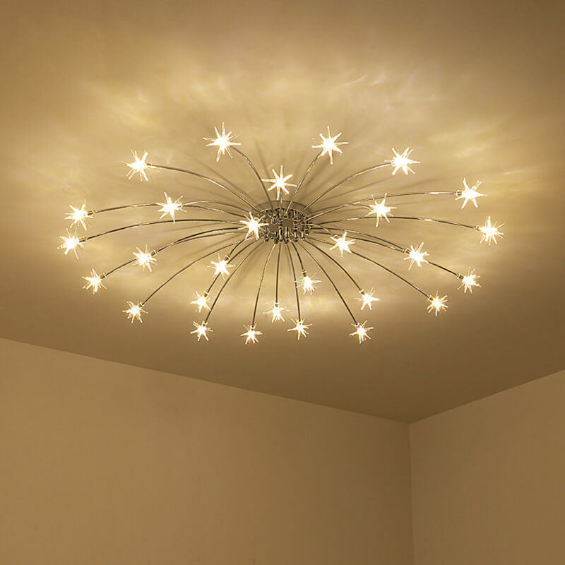 Full Of Stars Iron Flush Ceiling Light