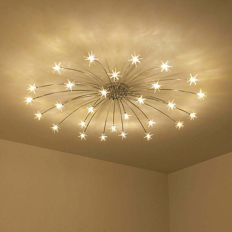 Full Of Stars Iron Flush Ceiling Light
