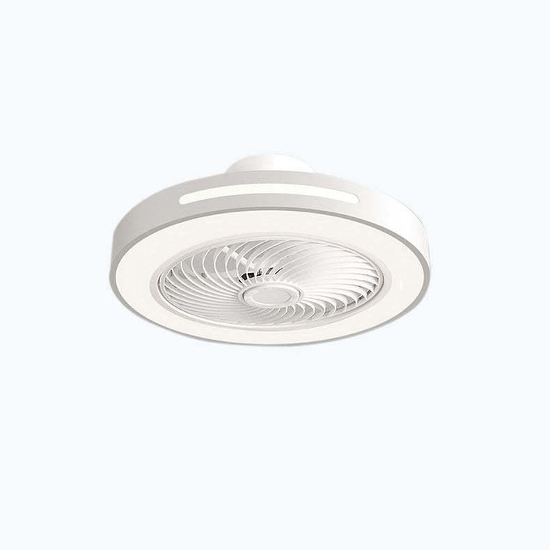 Minimalist Iron Copper LED Flush Mount Ceiling Fan Light