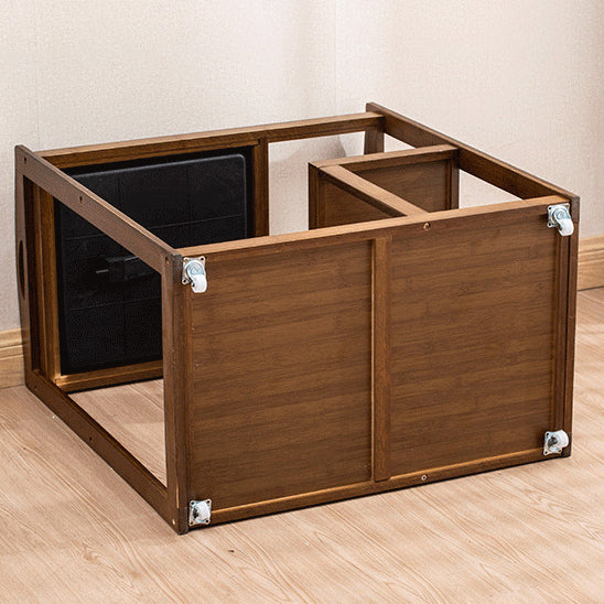 Minimalist Solid Wood 3-Tier End Table