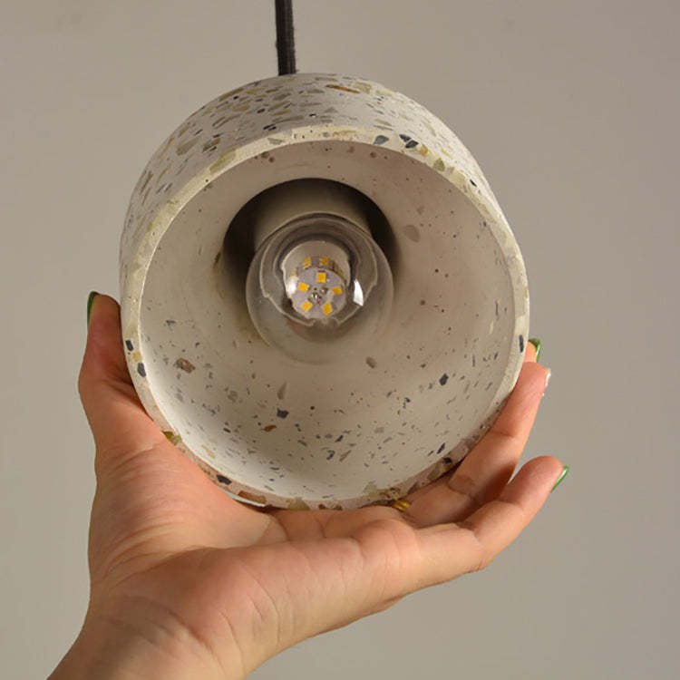 Scandinavian Round Terrazzo Jade Pendant Light