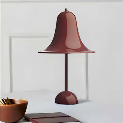 Polished Iron LED Nordic Portable Hat Table Lamp-Lighom