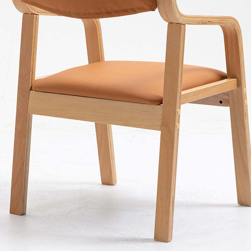 Modern Fabric Wood Dining Chair