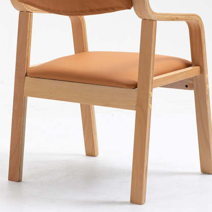 Modern Fabric Wood Dining Chair