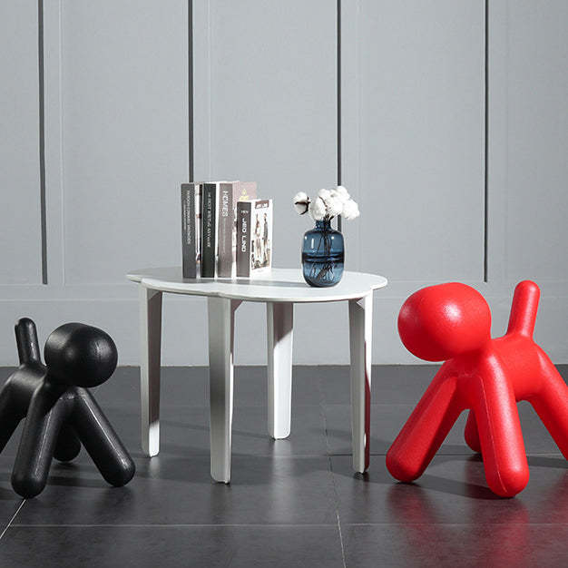 Minimalist Cloud Plastic Four-Leg Dining Table