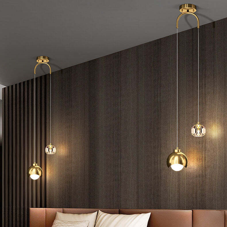 European Iron Brass LED Island Chandelier — Iron / Black