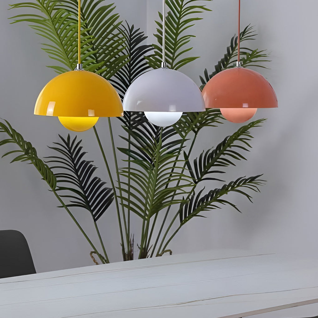 Metal Mushroom Nordic Flowerpot Pendant