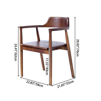 Nordic Ash Wood Curved Dining Chair