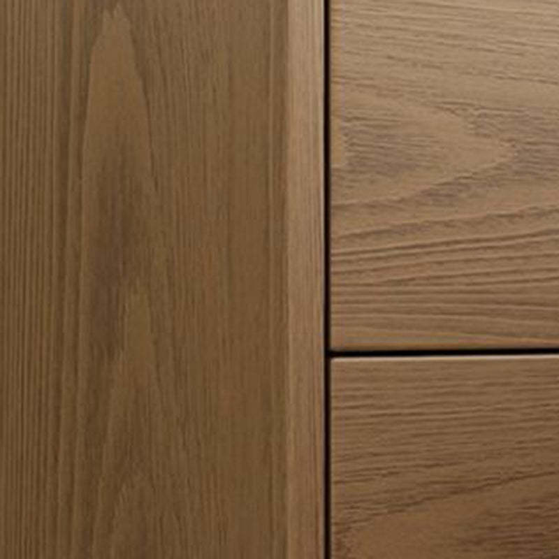 Modern Rubber Wood Bedside Nightstand