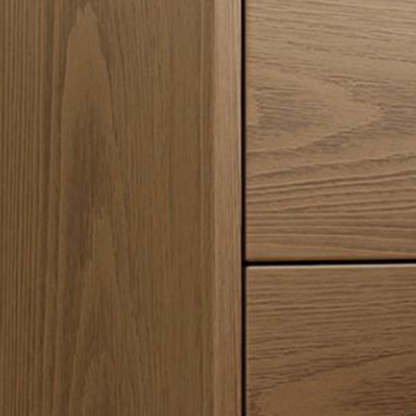 Modern Rubber Wood Bedside Nightstand
