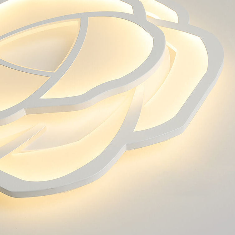 Modern Rose LED Flush Mount Light — Infinitely Dimmable / 220V-240V For UK/AU