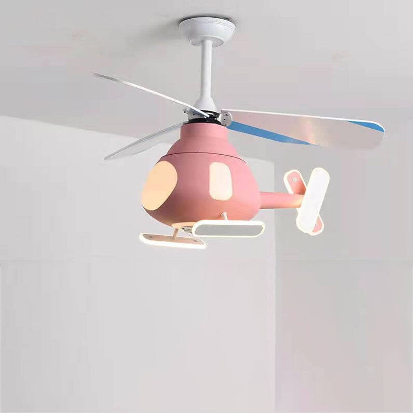 Cartoon Aircraft LED Ceiling Fan Light