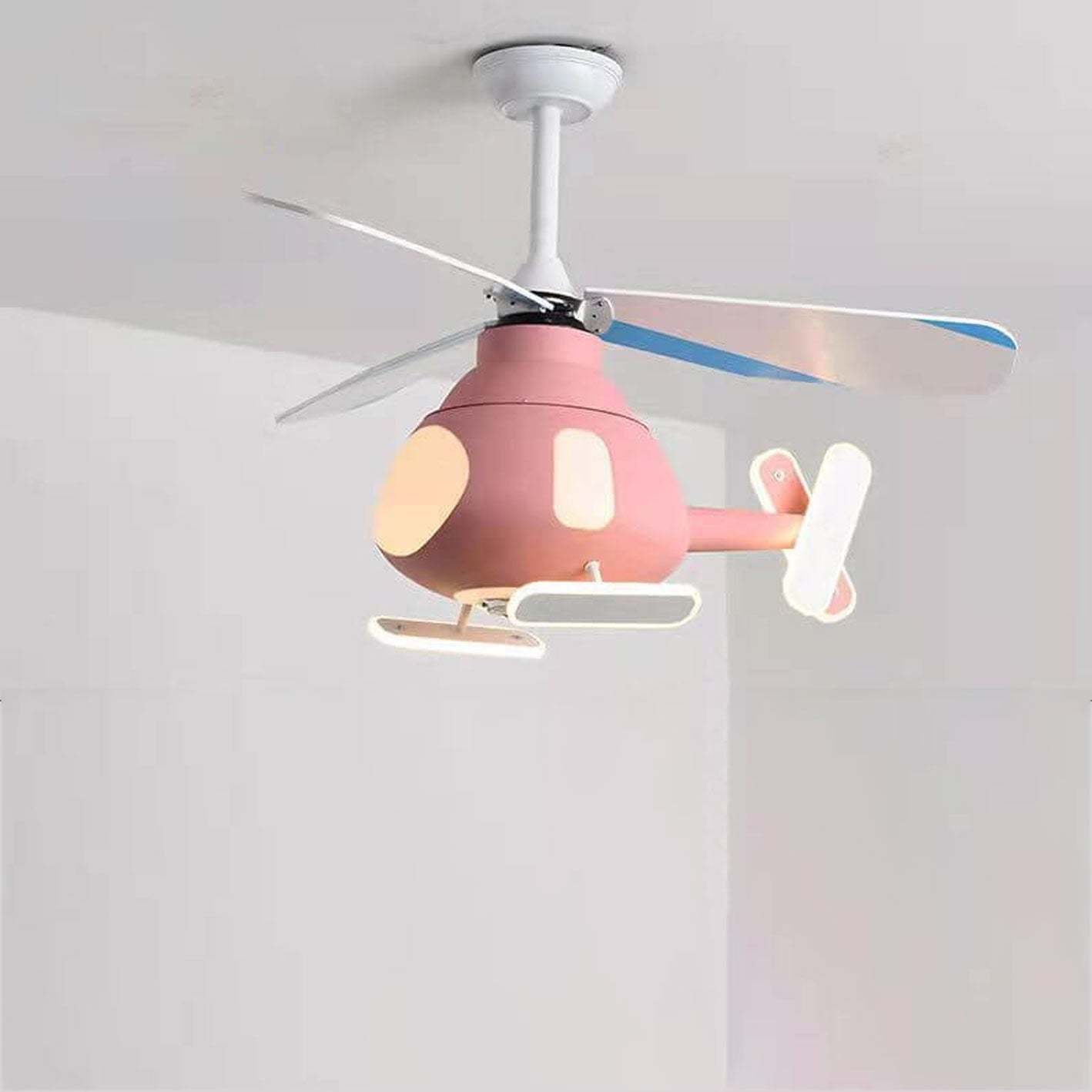 Cartoon Aircraft LED Ceiling Fan Light