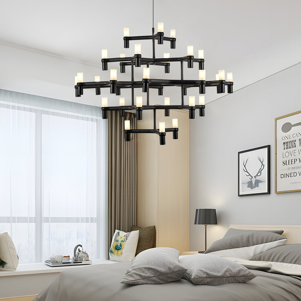 Metal Geometric LED Designer Nordic Chandelier