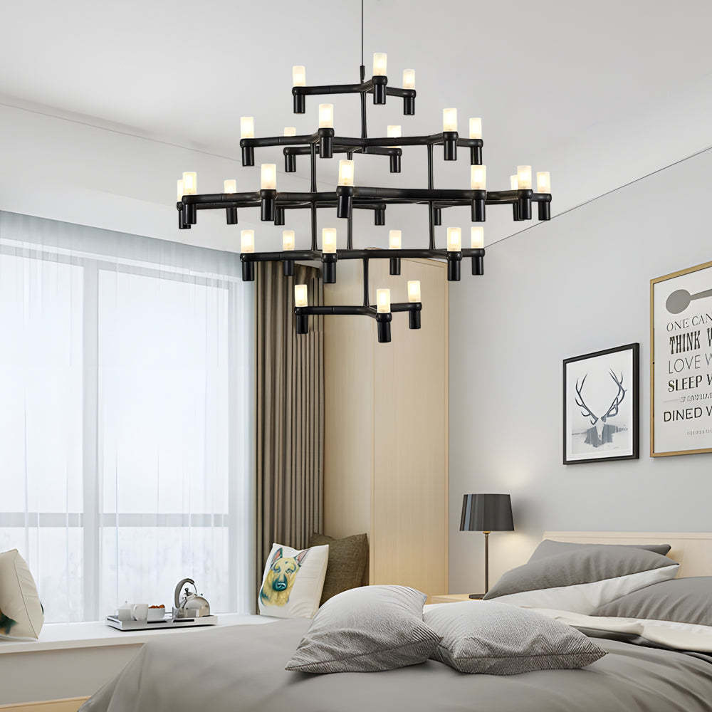 Metal Geometric LED Designer Nordic Chandelier
