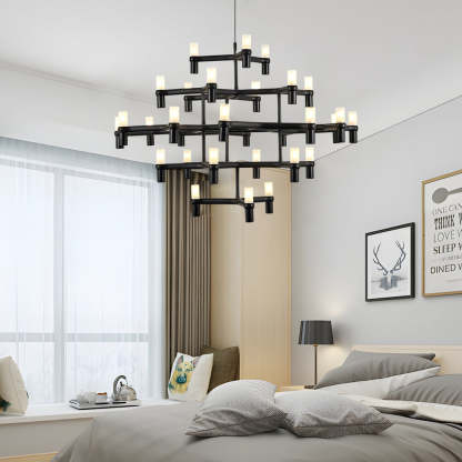 Metal Geometric LED Designer Nordic Chandelier
