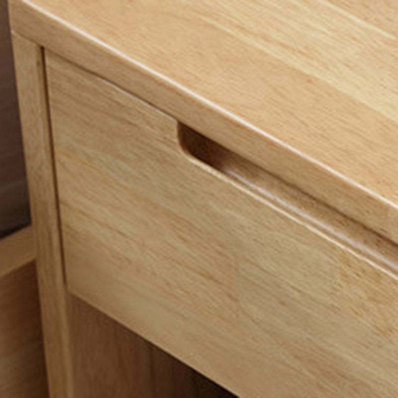Scandinavian Solid Wood 1-Drawer Nightstand