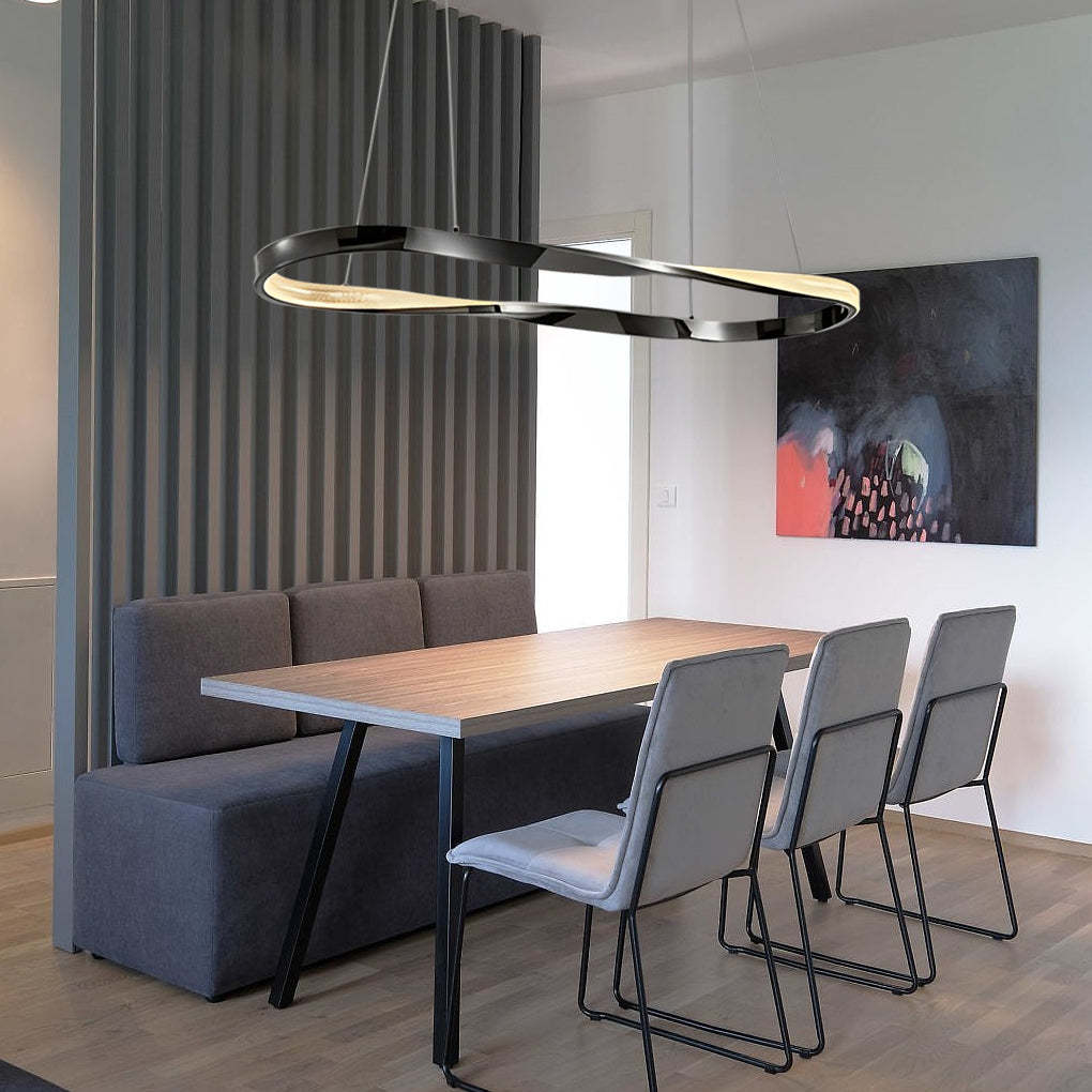 Ring Dimmable LED Oval Nordic Chandelier