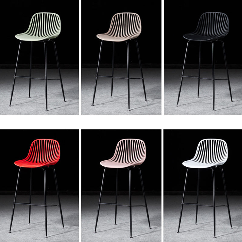 Scandinavian Round Plastic Bar Stool