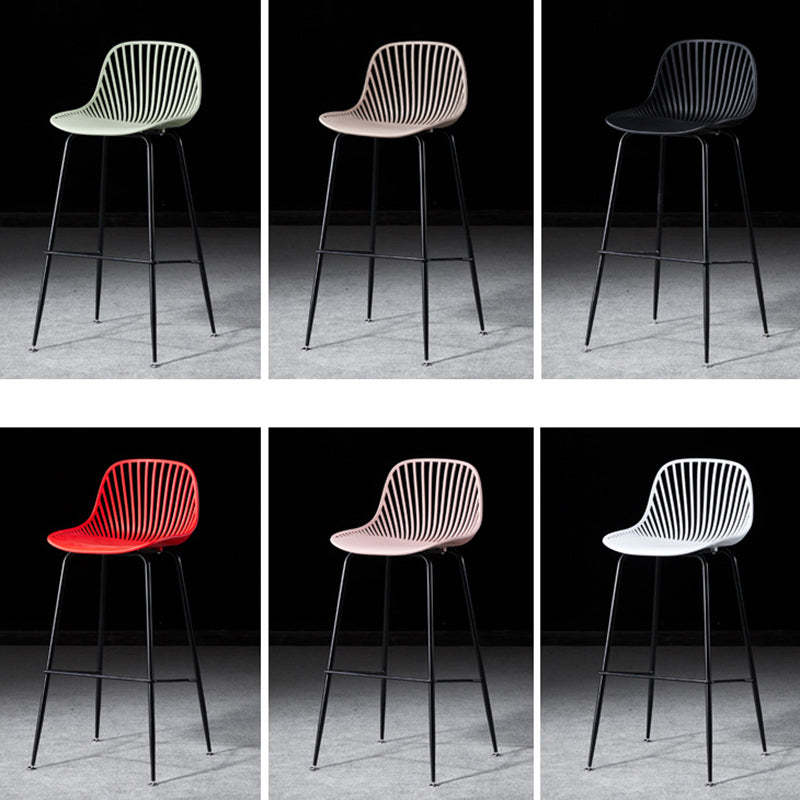 Scandinavian Round Plastic Bar Stool
