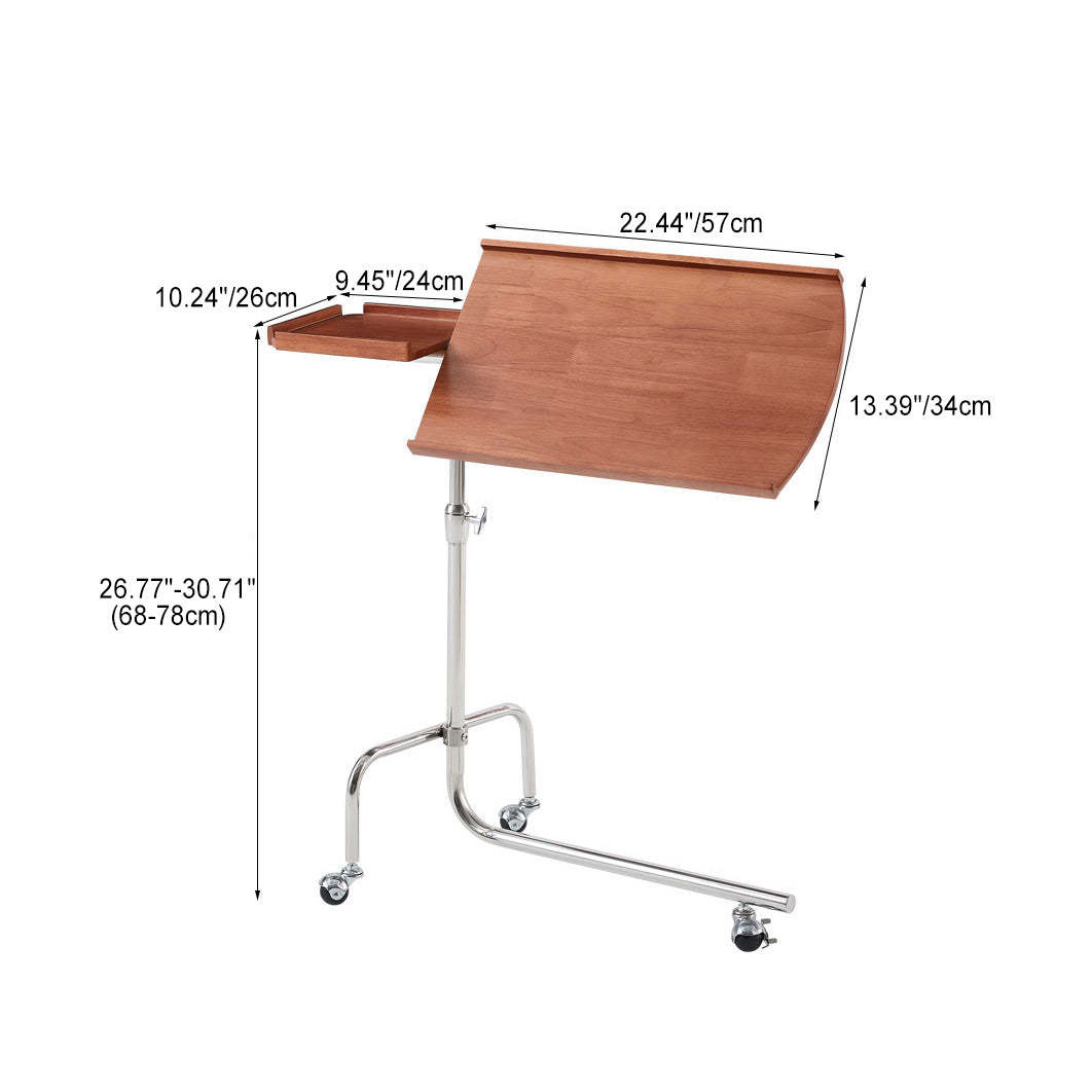 Minimalist Solid Wood Reversible Rectangular End Table