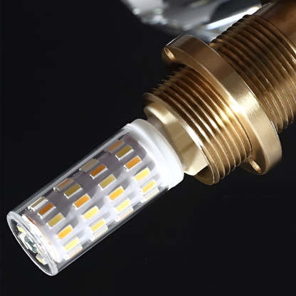 Ball-shaped LED Crystal Gold Postmodern Plug in Sconce Lighting Wall Lamp-Lighom