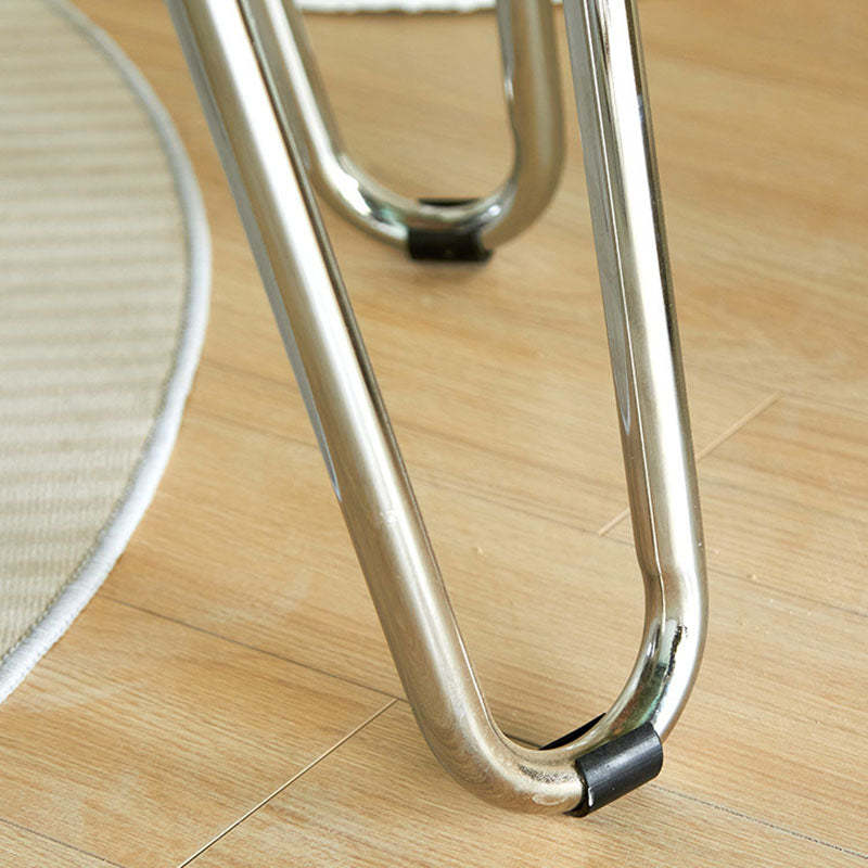 Minimalist Square Metal Wood Chair