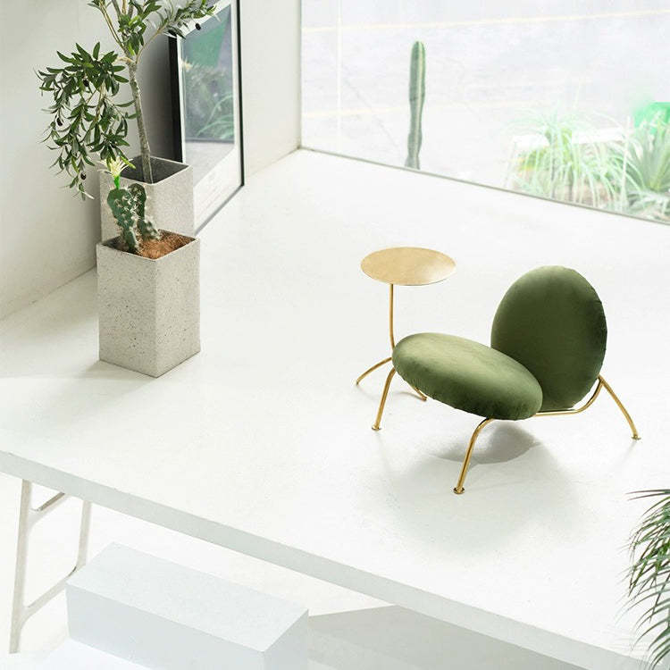 Minimalist J-Shape Steel Coffee Table