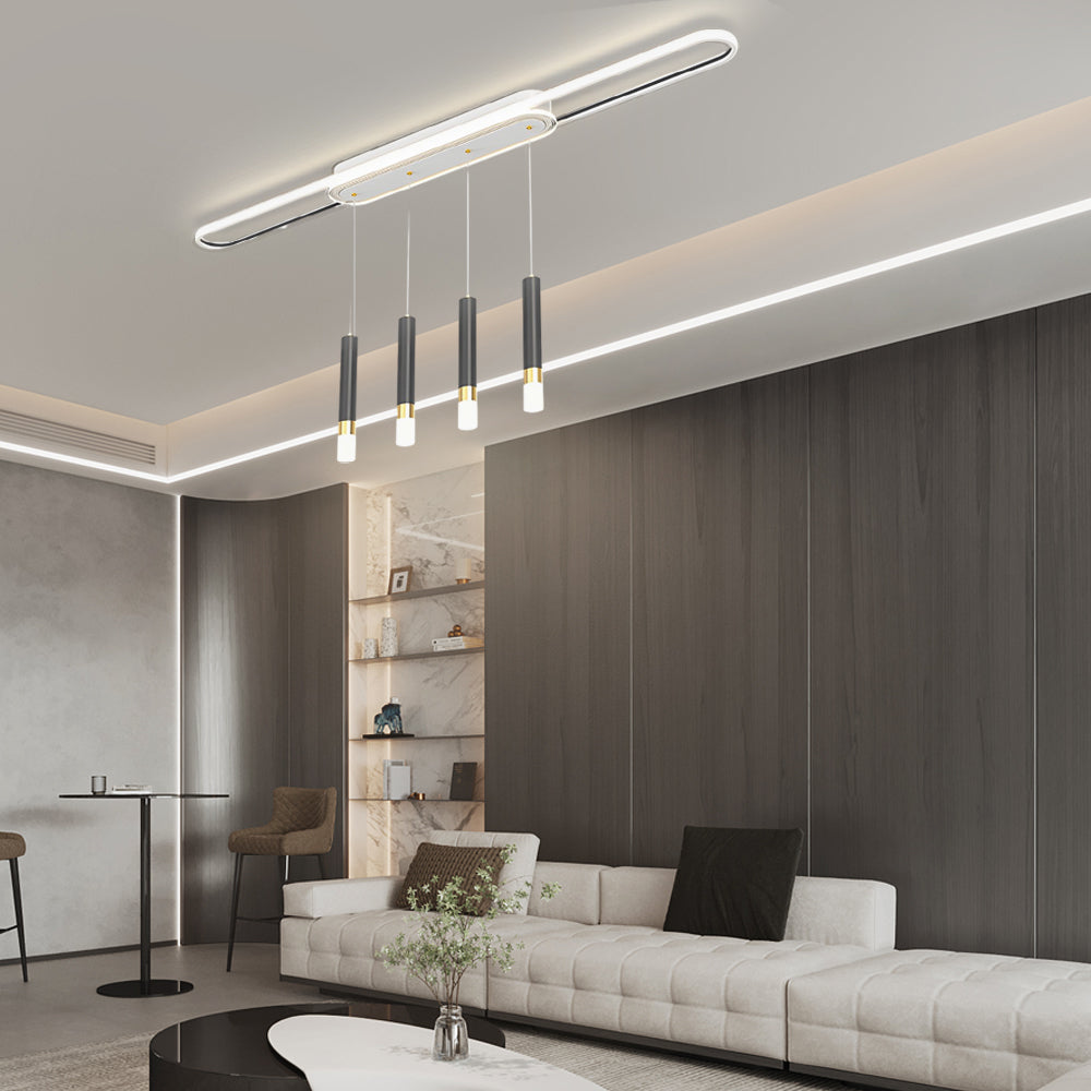 Long Circular LED Modern Ceiling Hanging Light