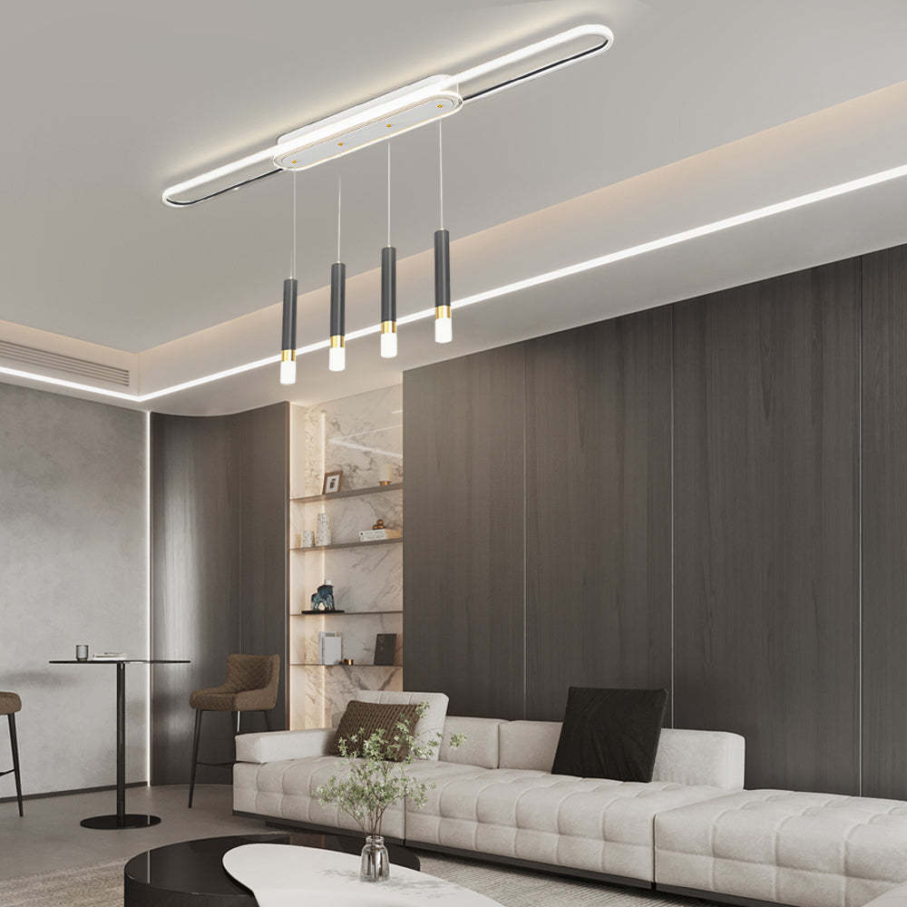 Long Circular LED Modern Ceiling Hanging Light