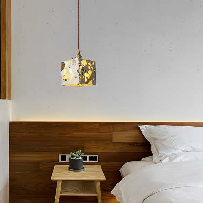 Retro Terrazzo Concrete Nordic LED Chandelier