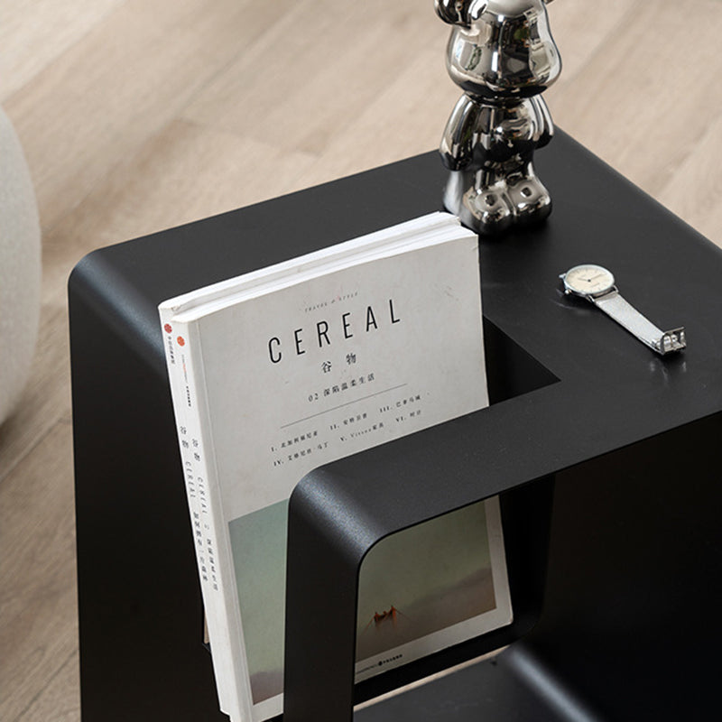 Minimalist Rectangular Cubic Iron End Table