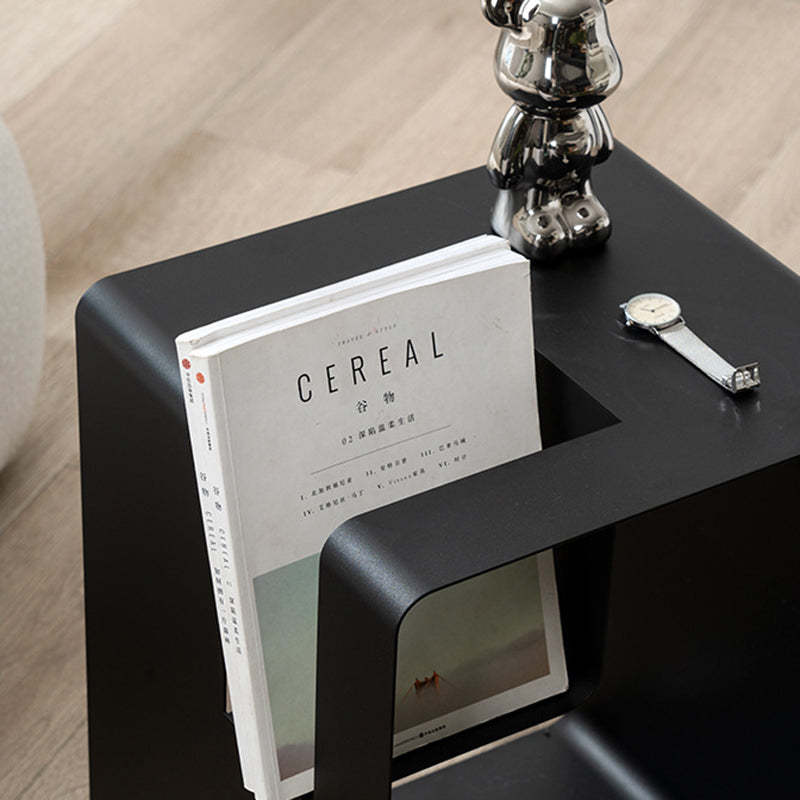 Minimalist Rectangular Cubic Iron End Table