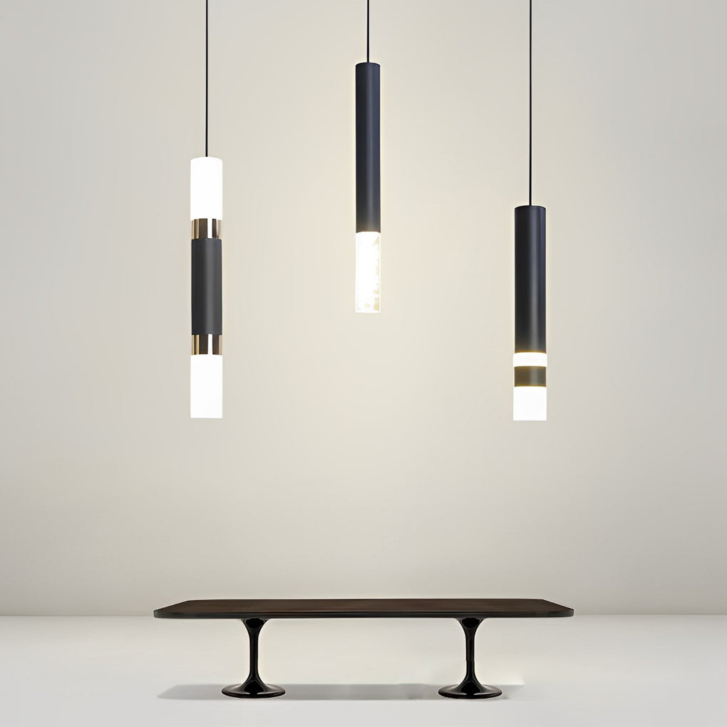 Minimalist LED Black Nordic Kitchen Island Pendant