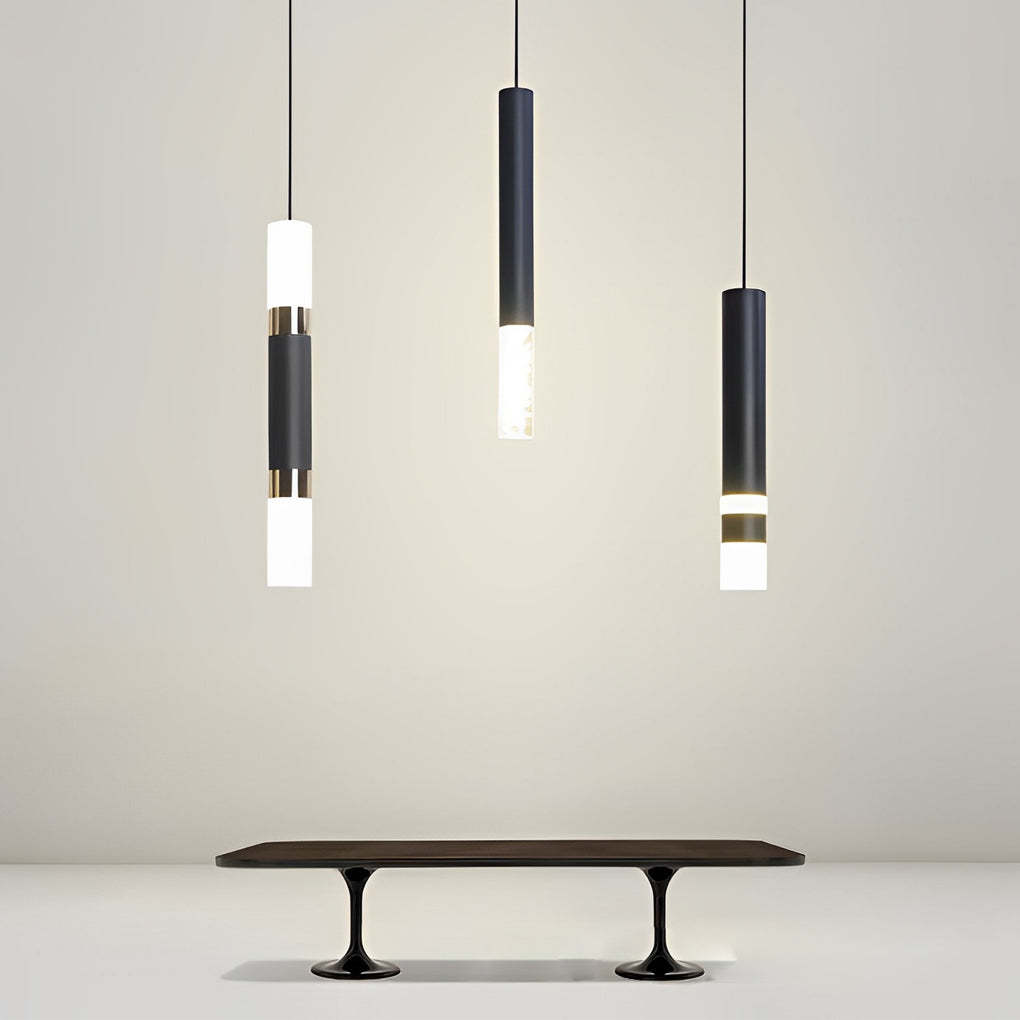 Minimalist LED Black Nordic Kitchen Island Pendant