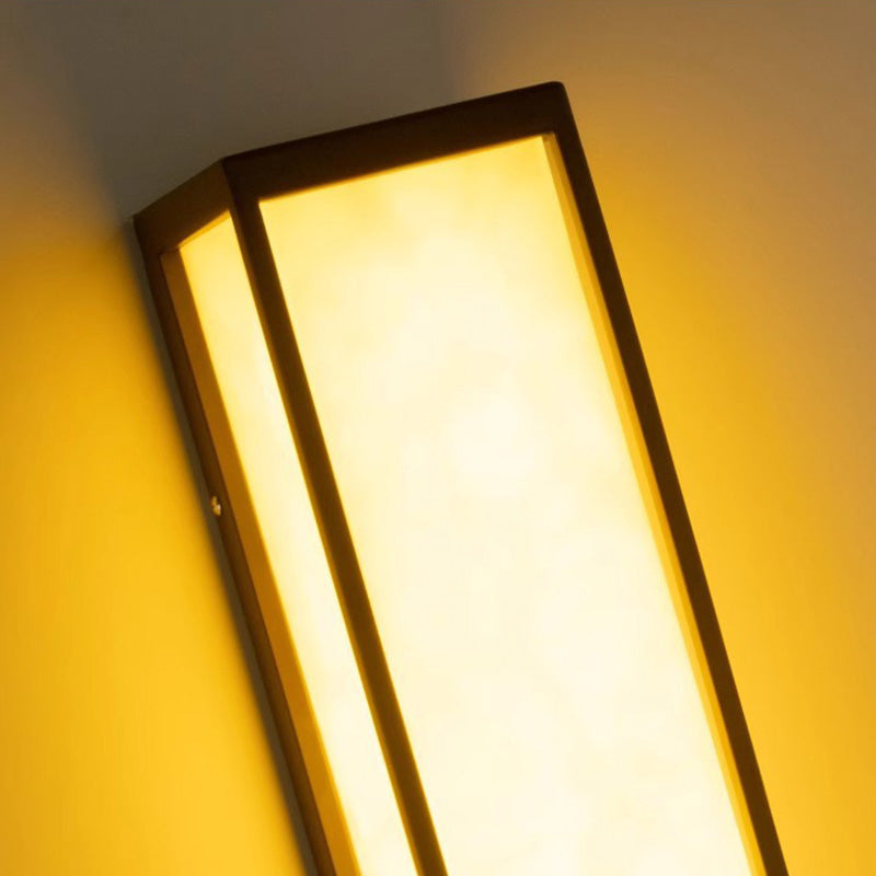 Chinese Stainless Steel Faux Marble Cubic LED Wall Sconce
