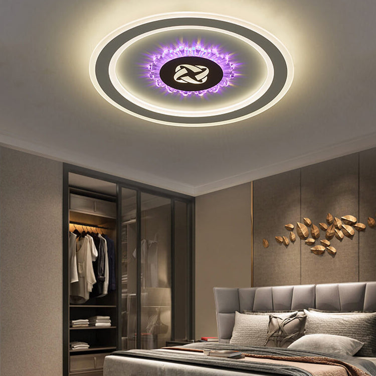 Round Acrylic LED Flush Mount Light