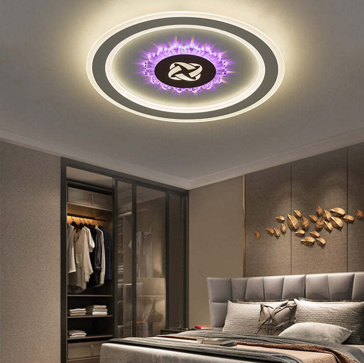 Round Acrylic LED Flush Mount Light